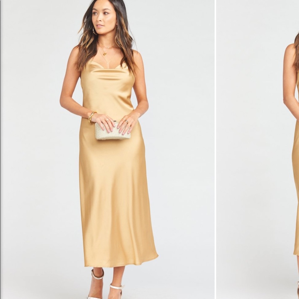 Show me your MuMu Verona cowl draped dress